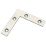 Essentials Angle Plates Zinc-Plated 50mm x 13mm x 50mm 10 Pack