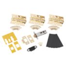 Smith & Locke Fire Rated Fire Door Latch Pack Electro Brass