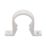 FloPlast Push-Fit Pipe Clips White 40mm 10 Pack