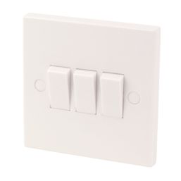 Essentials  10AX 3-Gang 2-Way Light Switch  White