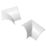 D-Line 1/4-Round Internal Clip-Over Bends 22mm x 22mm 2 Pack