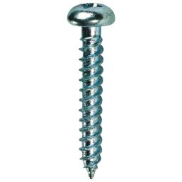Quicksilver  PZ Rounded Thread Cutting Woodscrews 8ga x 1" 200 Pack