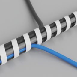 D-Line 10-40mm White Cable Tidy Wrap 2.5m