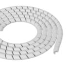 D-Line 10-40mm White Cable Tidy Wrap 2.5m