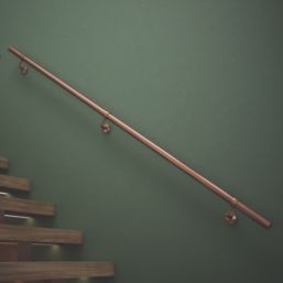 Rothley  Steel Handrail Kit Antique Copper 3600mm