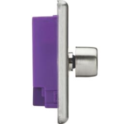 Knightsbridge  2-Gang 2-Way LED Intelligent Dimmer Switch  Brushed Chrome