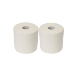 Essentials Paper Rolls White 2-Ply 185mm x 105m 2 Pack
