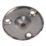 Essentials Round Rail End Sockets Brushed Nickel 25mm 2 Pack