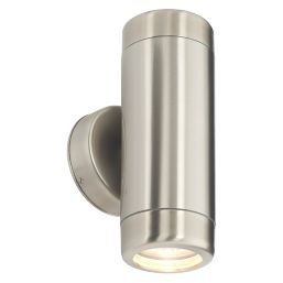 Barracuda Outdoor Up & Down Wall Light Brushed Stainless Steel