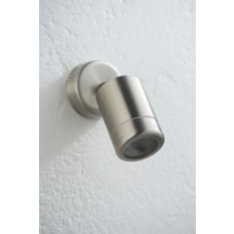 Barracuda Outdoor Adjustable Wall Spotlight Brushed Stainless Steel