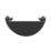 FloPlast  Half Round External Stop End Black 112mm