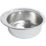 Essentials  1 Bowl Stainless Steel Round Kitchen Sink 485mm x 485mm