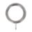 Renaissance Brushed Nickel Metal Curtain Rings 19mm 6 Pack