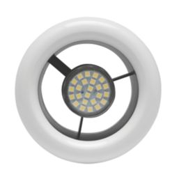 Xpelair Airline ALL100T 4" Axial Inline Bathroom Shower Extractor Fan Kit With LED Light with Timer White/Chrome 220-240V