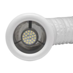 Xpelair Airline ALL100T 4" Axial Inline Bathroom Shower Extractor Fan Kit With LED Light with Timer White/Chrome 220-240V