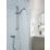 Bristan Strato Rear-Fed Exposed Chrome Thermostatic Mini-Valve Mixer Shower with Adjustable Riser Kit