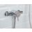 Bristan Strato Rear-Fed Exposed Chrome Thermostatic Mini-Valve Mixer Shower with Adjustable Riser Kit