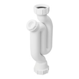 Flomasta Pedestal Compression Trap White G1 1/4" x 32-36mm