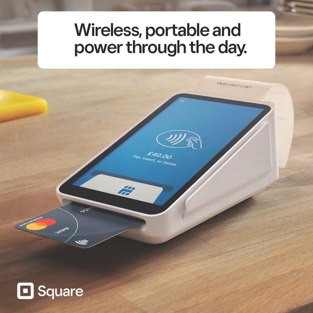 inu　　Square Terminal Square Terminal All-in-One PoS Card Machine - Screwfix