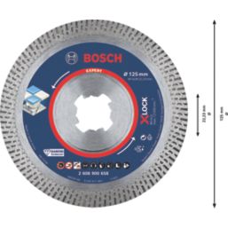Bosch Expert Hard Ceramic Tile X-Lock Porcelain Diamond Cutting Disc 125mm