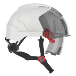 JSP Evo Vistalens Dualswitch Safety Helmet White
