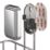 Swirl Swindale 1-Tier Bathroom Shower Basket Chrome
