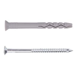 Easyfix  Nylon & Steel Countersunk Head Hammer Fixings 10mm x 140mm 50 Pack