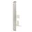 Hager Sollysta WRBTSBSW 1-Gang Slave Brushed Steel with White Inserts