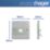 Hager Sollysta WRBTSBSW 1-Gang Slave Brushed Steel with White Inserts