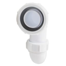 Flomasta P Trap w/ Dual Appliance Inlet White 48mm