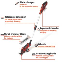 Einhell GE-CG 18/100 Li T-Solo 18V Li-Ion Power X-Change  Cordless Grass / Brush Shear - Bare