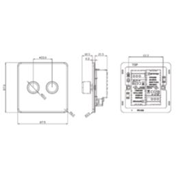 Knightsbridge  2-Gang 2-Way LED Intelligent Dimmer Switch  Smoked Bronze
