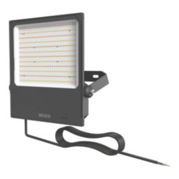 Lexco Secunda Outdoor LED Floodlight With Photocell Black 150W 15,200-20,000lm