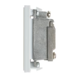 Contactum Media Modular Male Coaxial TV Socket White