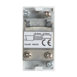 Contactum Media Modular Male Coaxial TV Socket White