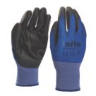 Site SWG450 Safety Gloves Blue Large