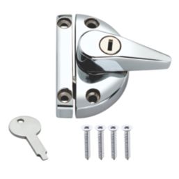 Smith & Locke Sash Window Fastener White 75mm x 38mm