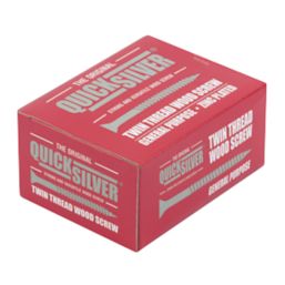 Quicksilver  PZ Rounded Thread Cutting Woodscrews 10ga x 1 1/2" 200 Pack