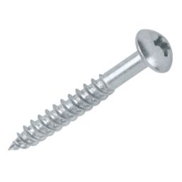 Quicksilver  PZ Rounded Thread Cutting Woodscrews 10ga x 1 1/2" 200 Pack