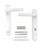 Mila ProSecure Enhanced Security Type A Door Handle Pair White
