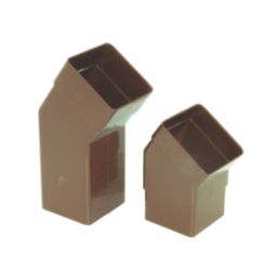FloPlast  Square 25-65mm Adjustable Offset Bend Brown 65mm