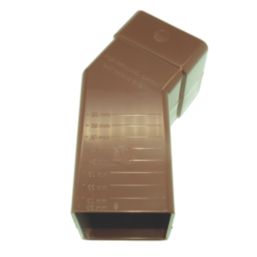 FloPlast  Square 25-65mm Adjustable Offset Bend Brown 65mm