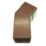 FloPlast  Square 25-65mm Adjustable Offset Bend Brown 65mm