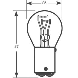 Ring BAY15d OSP Brake/Tail Lights 21/5W 2 Pack