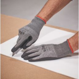 Site SWG360 Cut Resistant Gloves Grey Marl / Black Small