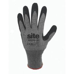 Site SWG360 Cut Resistant Gloves Grey Marl / Black Small