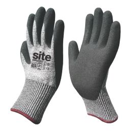Site SWG360 Cut Resistant Gloves Grey Marl / Black Small