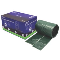 L-PRO  Green Garden Refuse Sacks in Dispenser Box 120Ltr 50 Pack