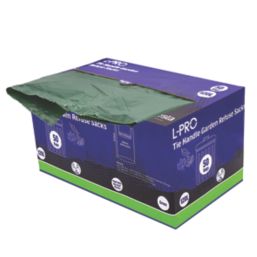 L-PRO  Green Garden Refuse Sacks in Dispenser Box 120Ltr 50 Pack