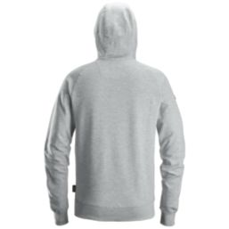 Snickers 2894 Logo Hoodie  Grey Melange Medium 39" Chest